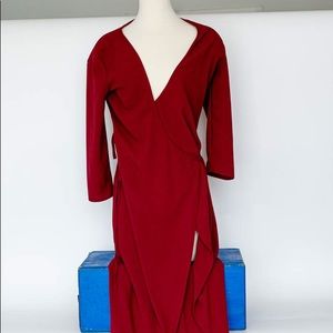 American apparel ruby long wrap dress